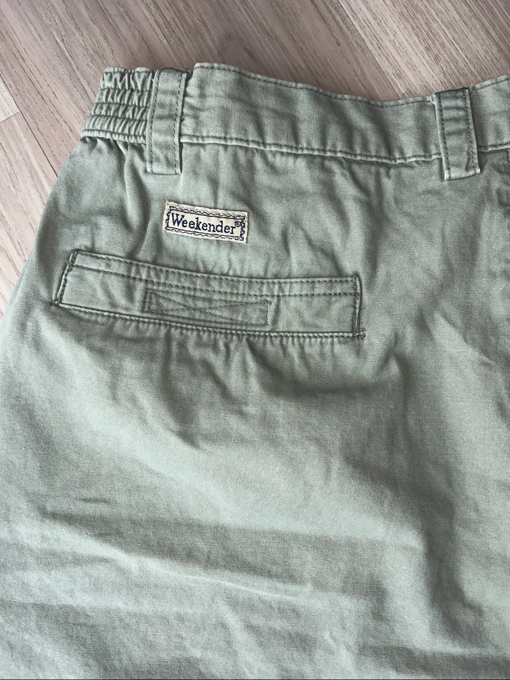 Weekender Men's Casual Shorts 36 Olive Golf Stretch Pockets Preppy Vintage Fade